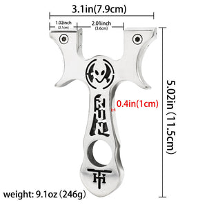 Black AlienRun Stainless Steel Slingshot MARKSMAN