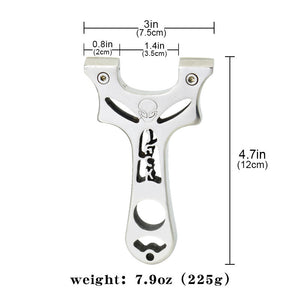 Light Gray AlienX Stainless Steel Slingshot Set INDIAN SLINGSHOT