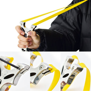 Antique White AlienX Stainless Steel Slingshot Set INDIAN SLINGSHOT