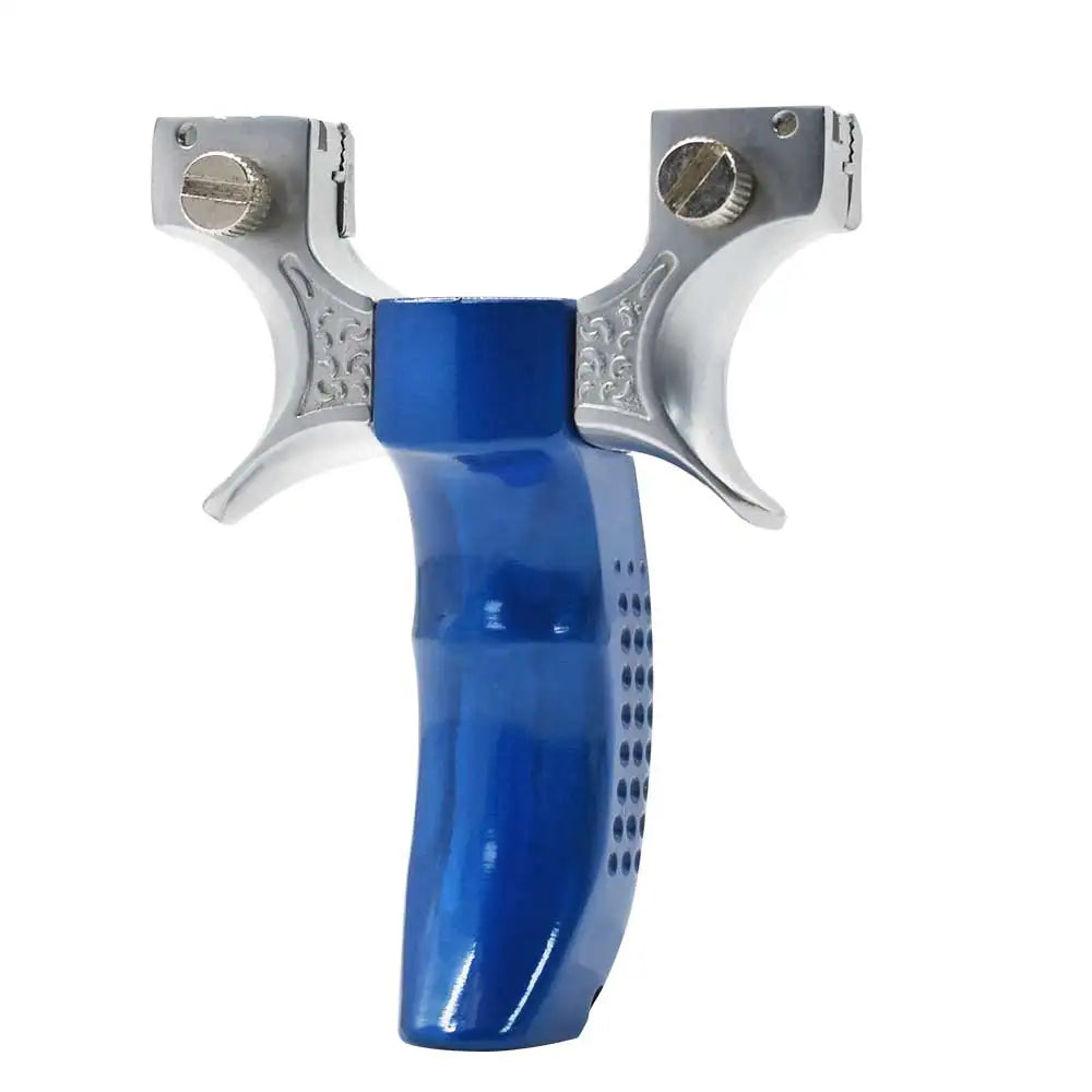 Dark Slate Blue Alloy Cyclone Slingshot MARKSMAN