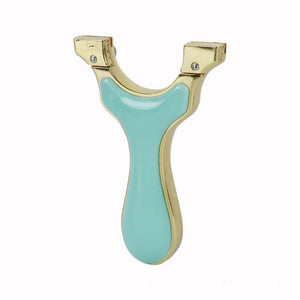 Dark Gray Alloy Flat Skin Infrared Free Binding Slingshot INDIAN SLINGSHOT