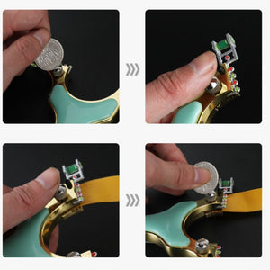 Lavender Alloy Flat Skin Infrared Free Binding Slingshot INDIAN SLINGSHOT