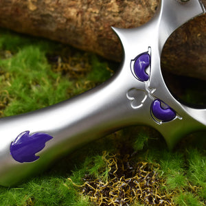 Dark Slate Gray Sleek Blue Fire Demon – High-Quality Alloy Slingshot with Powerful Flat Rubber Band for Outdoor Shooting Slingshot Tool INDIAN SLINGSHOT