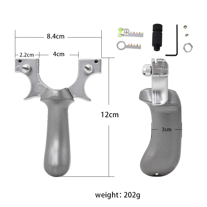 White Smoke SILVEXA Alloy Slingshot MARKSMAN