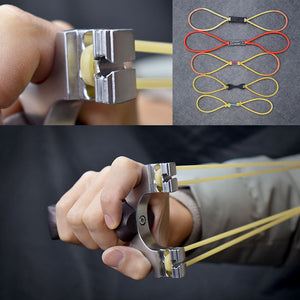 Dark Slate Gray Ultimate Magnetic Slingshot With Multiple Rubber Bands Usage Option SLINGSTER