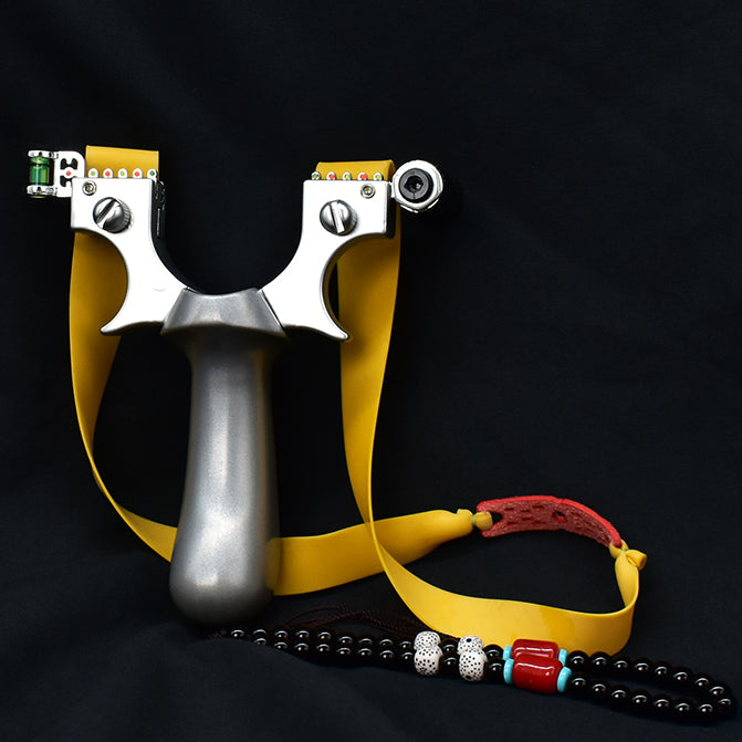 Black SILVEXA Alloy Slingshot MARKSMAN