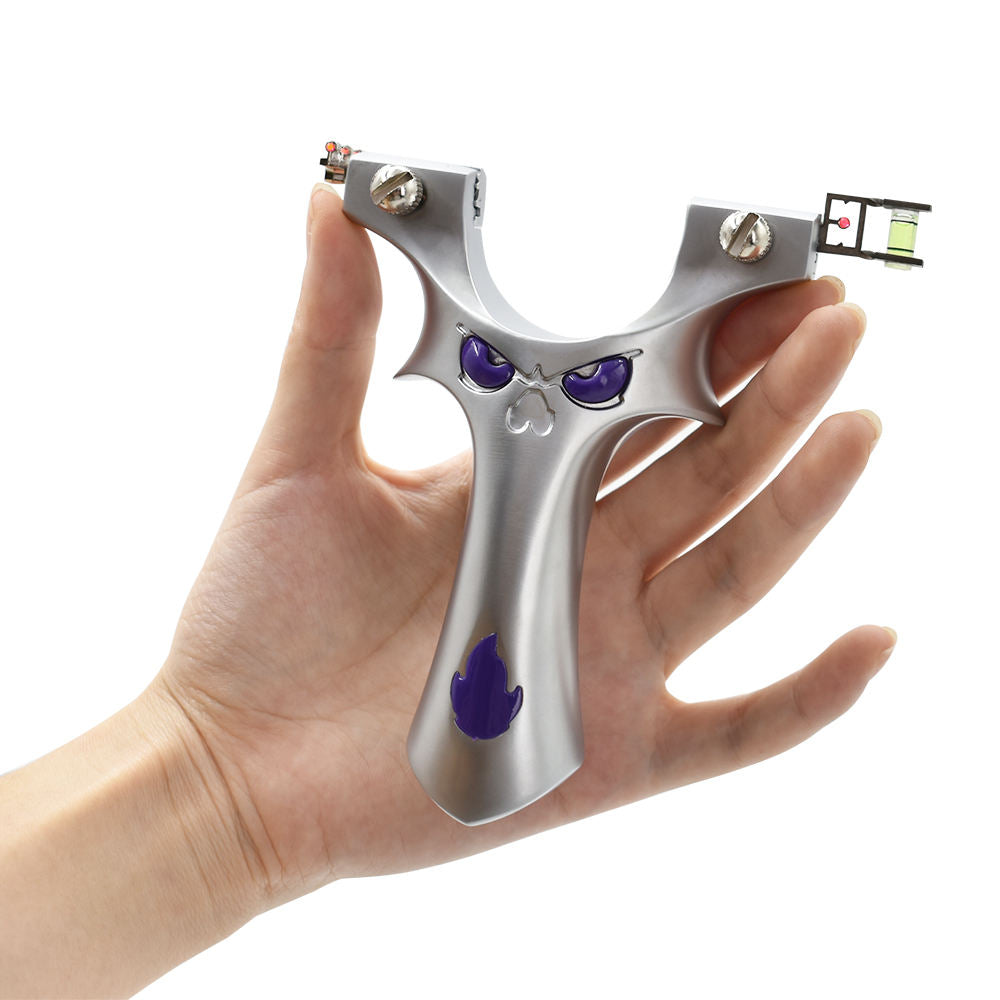 Rosy Brown Sleek Blue Fire Demon – High-Quality Alloy Slingshot with Powerful Flat Rubber Band for Outdoor Shooting Slingshot Tool INDIAN SLINGSHOT