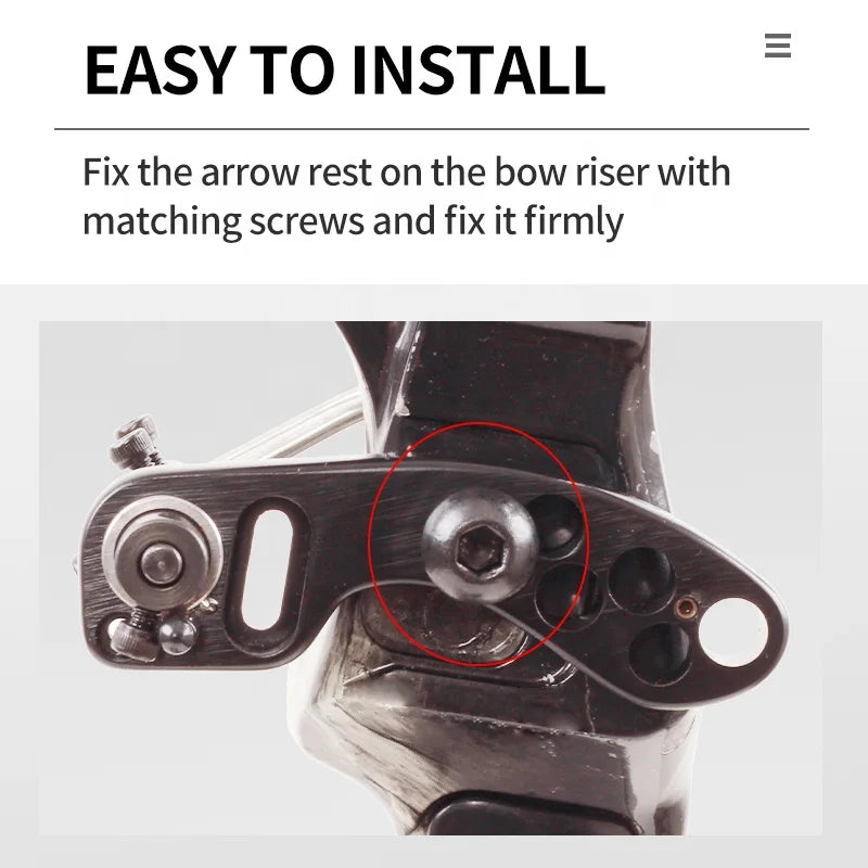 Light Gray SPG Aluminum Alloy Arrow Rest | Adjustable Bow Support SPG