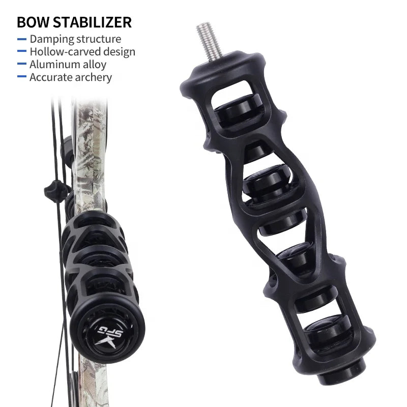 Dark Slate Gray SPG Aluminum Alloy Bow Stabilizer | 6 Inch Compound & Recurve Bow SPG