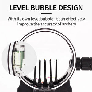 White Smoke SPG Archery MZ019 Adjustable 5-Pin Aluminum Alloy Compound Bow Sight SPG