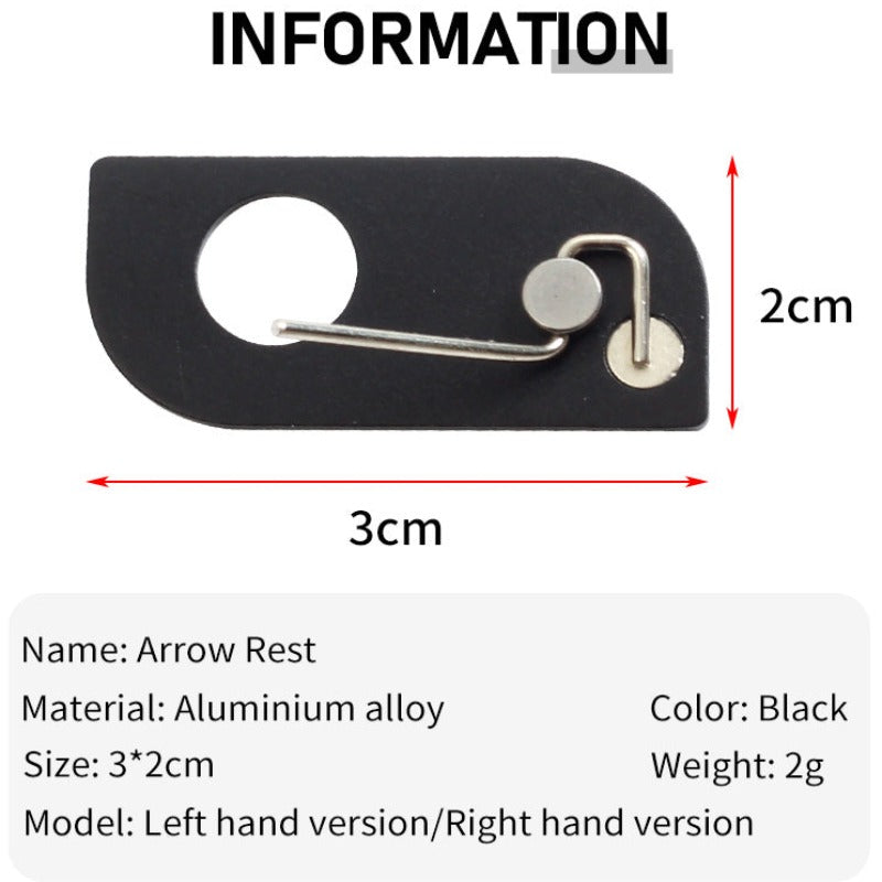 White Smoke JX818 Aluminum Alloy Magnetic Arrow Rest For Bow and Arrow Archery Accessories JUNXING