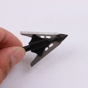 Light Gray SPG Aluminum Alloy 2-Blade Arrow Tip | 100Gr Precision Broadhead SPG