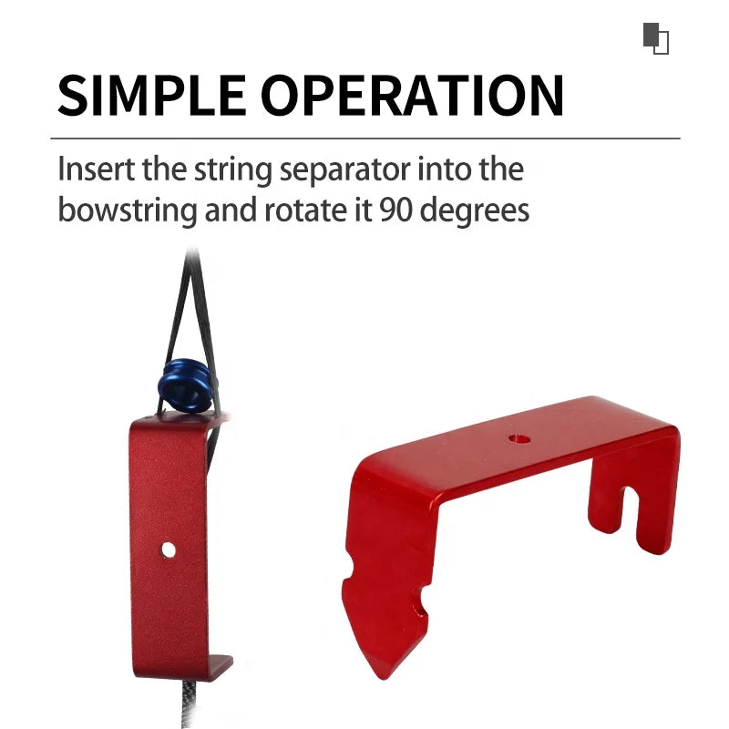 Brown SPG Bowstring Cable Slide | Metal Compound Bow String Separator Tool SPG