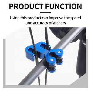 Dark Slate Gray SPG Aluminum Bow String Roller | Durable Compound Bow Cable Slide SPG