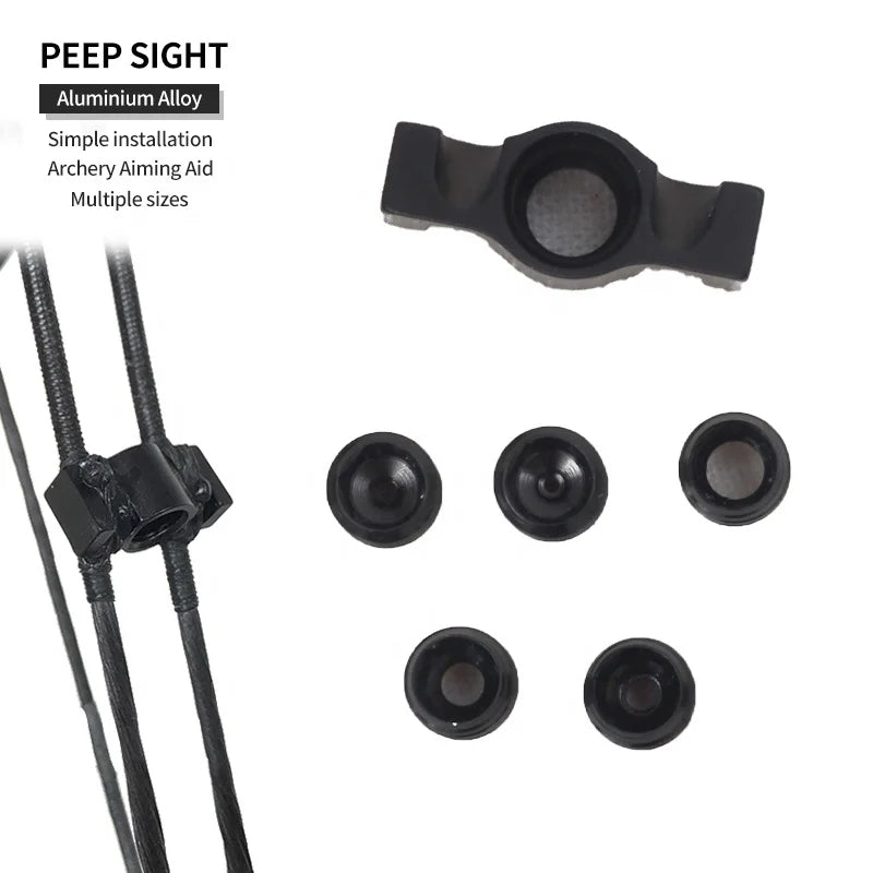 SPG Aluminum Peep Sight for Compound Bows | Multiple Aperture Sizes