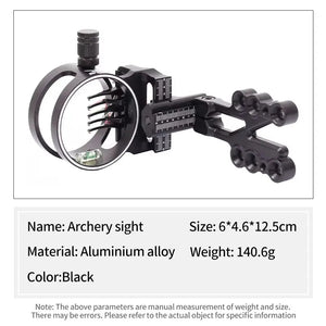 Lavender SPG Archery MZ019 Adjustable 5-Pin Aluminum Alloy Compound Bow Sight SPG