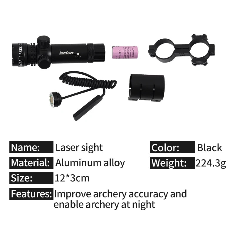 Black SPG Aluminum Alloy Green Laser Sight | 532nm 1000m Precision Accessory SPG