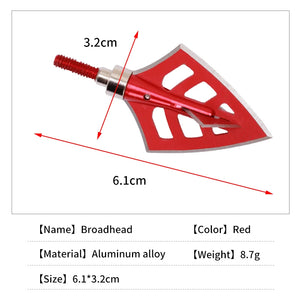 Firebrick SPG 135-Grain Aluminum Alloy Screw-In Arrow Tip (Broadhead Style) - Red SPG