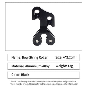 Light Gray SPG Aluminum Bow String Roller | Durable Compound Bow Cable Slide SPG