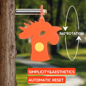 Dark Olive Green RoosterSpin Rotating Tree Target – Slingshot Accessory INDIAN SLINGSHOT