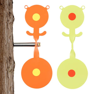 Coral Green/Orange Animal Steel Spinner Target โ Easy-Load Slingshot Accessory INDIAN SLINGSHOT