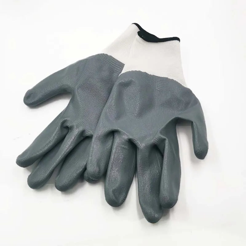 Anti-Slip Polyester Dipped Nylon Fishing Gloves