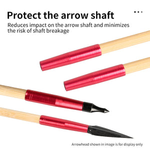 White Smoke Archery 8mm Aluminum Arrow Outsert Adapter – Red STARCN