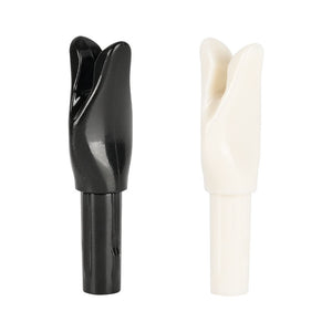 White Smoke 6.2mm Horseback Archery Arrow Nocks – PC Hard Plastic Nocks for Mounted & Recurve Bows STARCN
