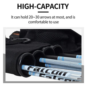 Lavender SPG JN220 Archery Arrow Quiver – 4 Tube Hip Quiver with Pockets SPG