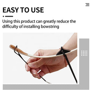 Light Gray SPG Archery Bow Stringer SX506 | Nylon Longbow & Recurve Bow Tool SPG