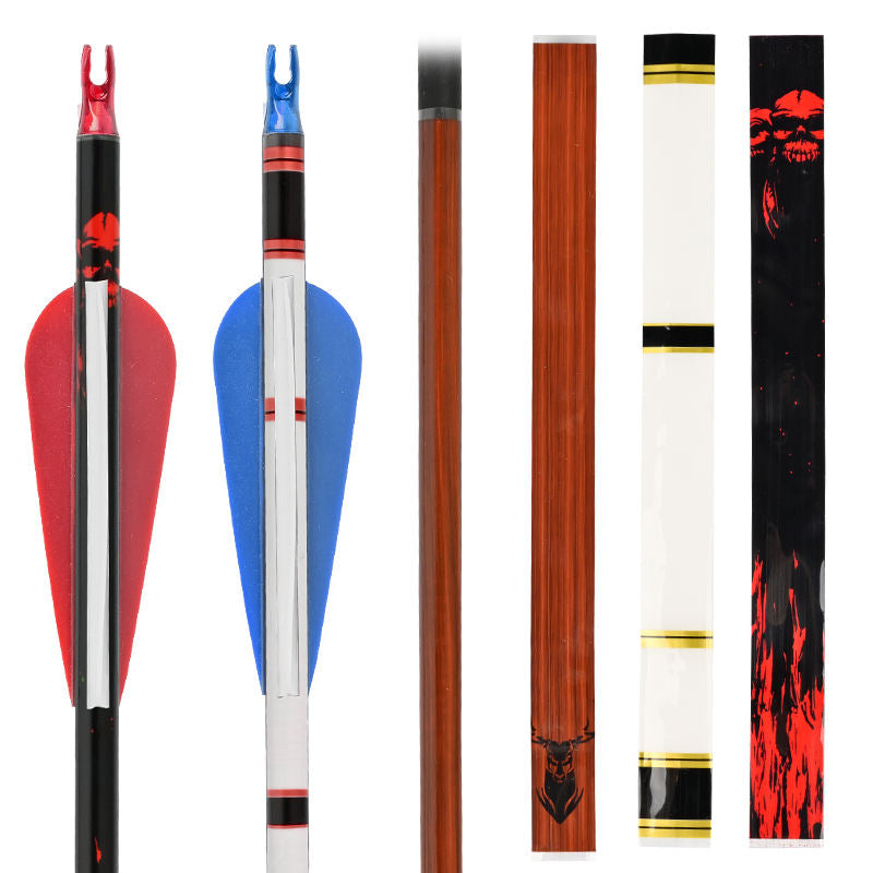 White Smoke Archery Carbon Arrow Heat Shrink Crest Wrap – Protective Arrow Shaft Cresting Accessories INDIAN SLINGSHOT