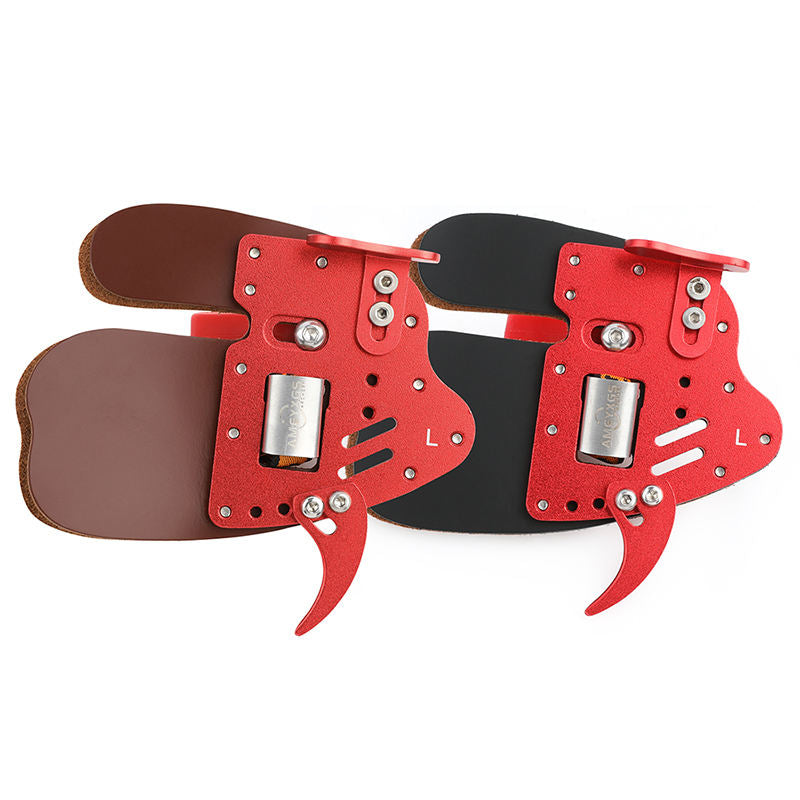 White Smoke Archery Finger Guard Cowhide & Aluminum Finger Tab for Recurve & Traditional Bows MARKSMAN