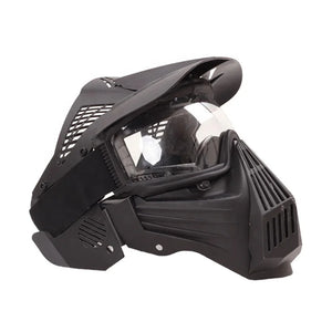 Dark Slate Gray SPG Archery Paintball Full Face Mask – Breathable TPU Protective Helmet SPG