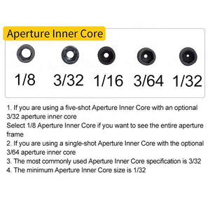 White Smoke SPG Archery Peep Sight Clarifier Lens Kit for Compound Bow SPG