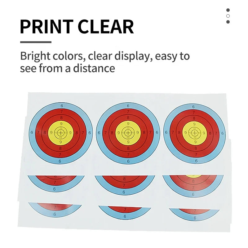 Lavender SPG Archery Target Paper — 25×6cm Coated Non-Reflective Practice Sheet SPG