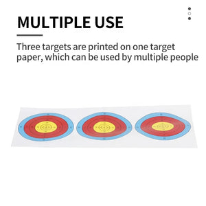 White Smoke SPG Archery Target Paper — 25×6cm Coated Non-Reflective Practice Sheet SPG