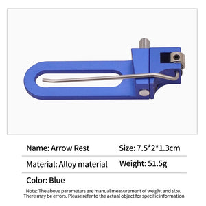 Dark Slate Blue SPG Archery Adjustable Magnetic Arrow Rest – Recurve Bow Accessory SPG