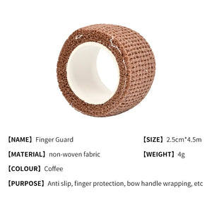 Rosy Brown SPG Archery Finger Guard Wrap – Breathable Self-Adhesive Protective Tape SPG