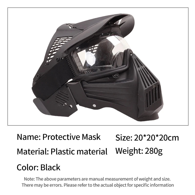 SPG Archery Paintball Full Face Mask – Breathable TPU Protective Helmet