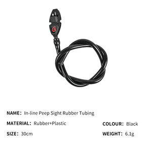 Dark Slate Gray SPG Archery Peep Sight Tube – Rubber Compound Bow Peephole Sight Accessory SPG