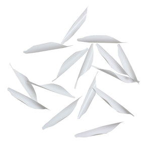 White Smoke SPG Archery Spin Vanes 1.8 Inch Helix Plastic Arrow Fletching, 50 Pcs SPG