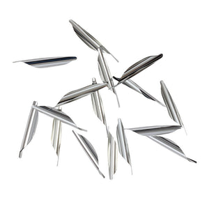 White Smoke SPG Archery Spin Vanes 1.8 Inch Helix Plastic Arrow Fletching, 50 Pcs SPG