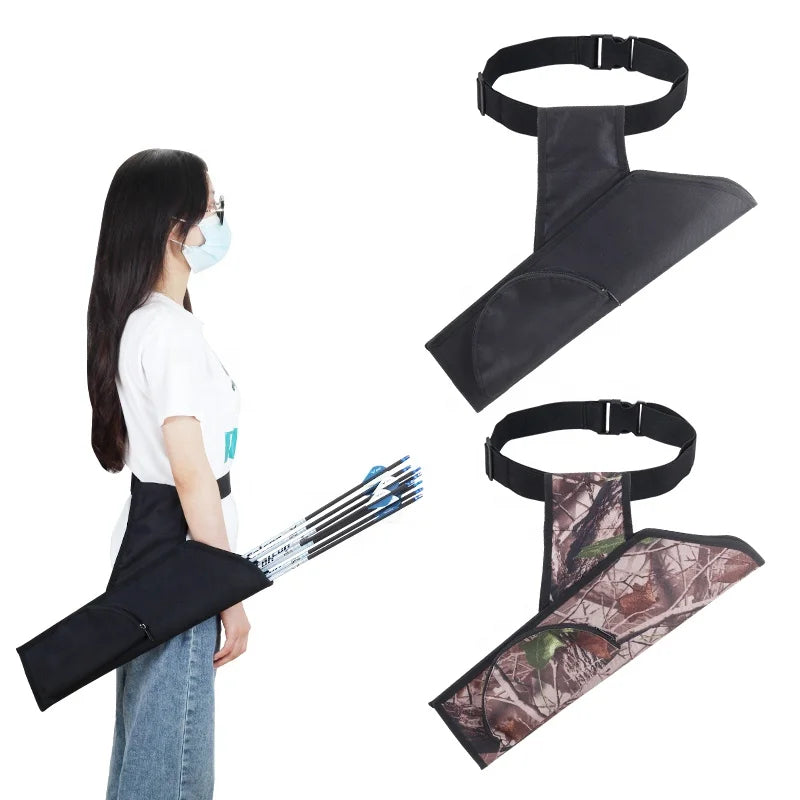 Dark Slate Gray SPG Arrow Bag – Oxford Fabric Waist & Hip Quiver (Black/Camo) SPG