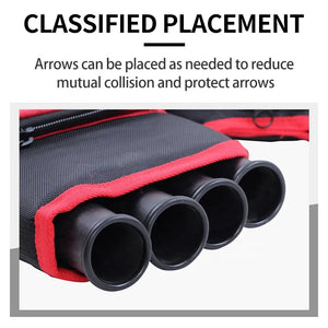 Misty Rose SPG Arrow Quiver 4 Tube High Capacity Oxford Archery Belt Bag SPG