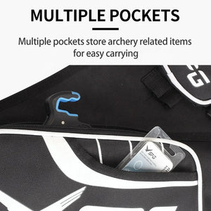 White Smoke SPG Arrow Quiver – 3 Tubes Archery Hip Quiver with Adjustable Belt SPG