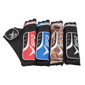 Light Steel Blue SPG Arrow Quiver – 3 Tubes Archery Hip Quiver with Adjustable Belt SPG