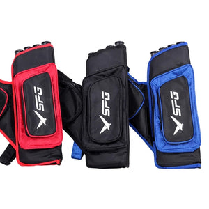 Dark Slate Gray SPG Arrow Quiver 4 Tube High Capacity Oxford Archery Belt Bag SPG