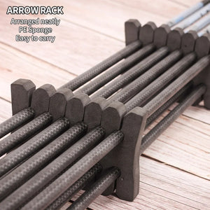 Light Gray SPG Arrow Rack Black – Lightweight 12-Slot PE Sponge Arrow Holder SPG