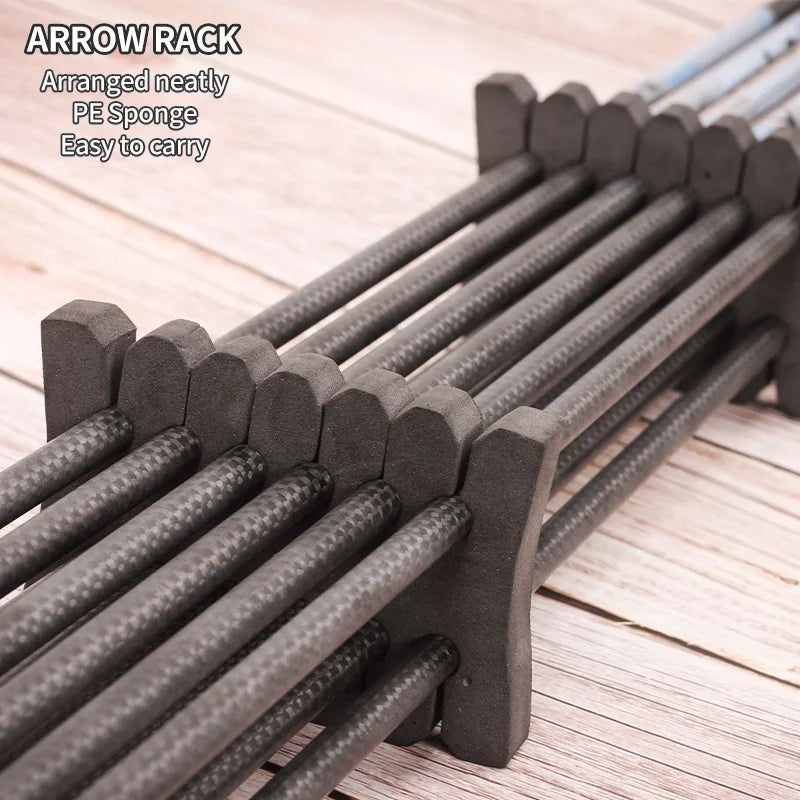 Light Gray SPG Arrow Rack Black – Lightweight 12-Slot PE Sponge Arrow Holder SPG