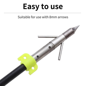 Gray SPG Arrow Slide Sleeve for 8mm Arrows | Durable PE Line Protection SPG